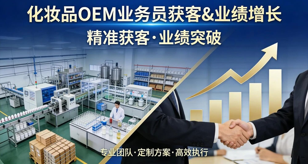 化妆品OEM业务员获客&业绩增长全指南：从0到1开单，从1到100翻倍