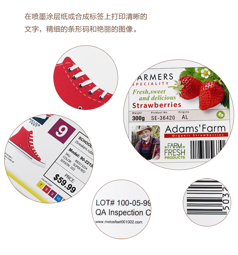 VIPCOLOR VP700高速高清彩色不干胶标签打印机