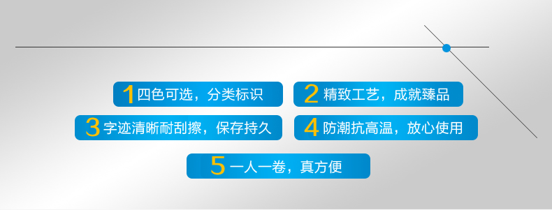 机房线缆标签纸 T型标签 P型标签 防水不干胶标签贴纸