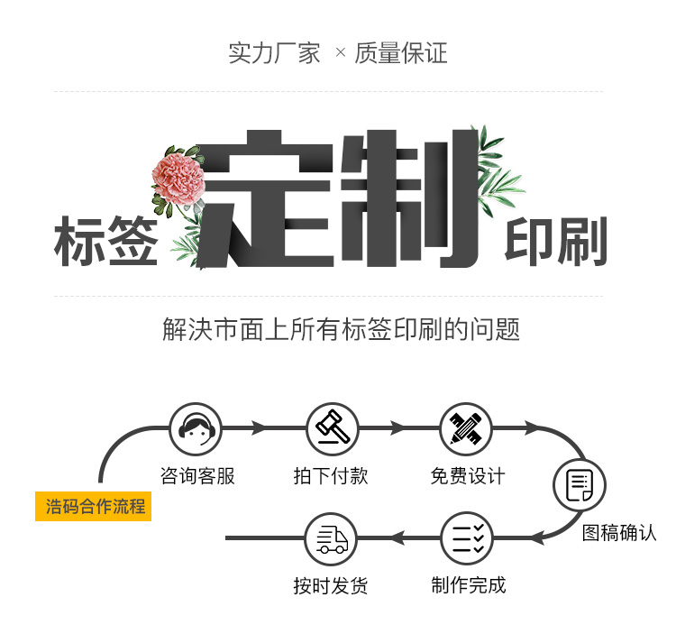 定制标签 不干胶哑银标签纸生产加工厂家