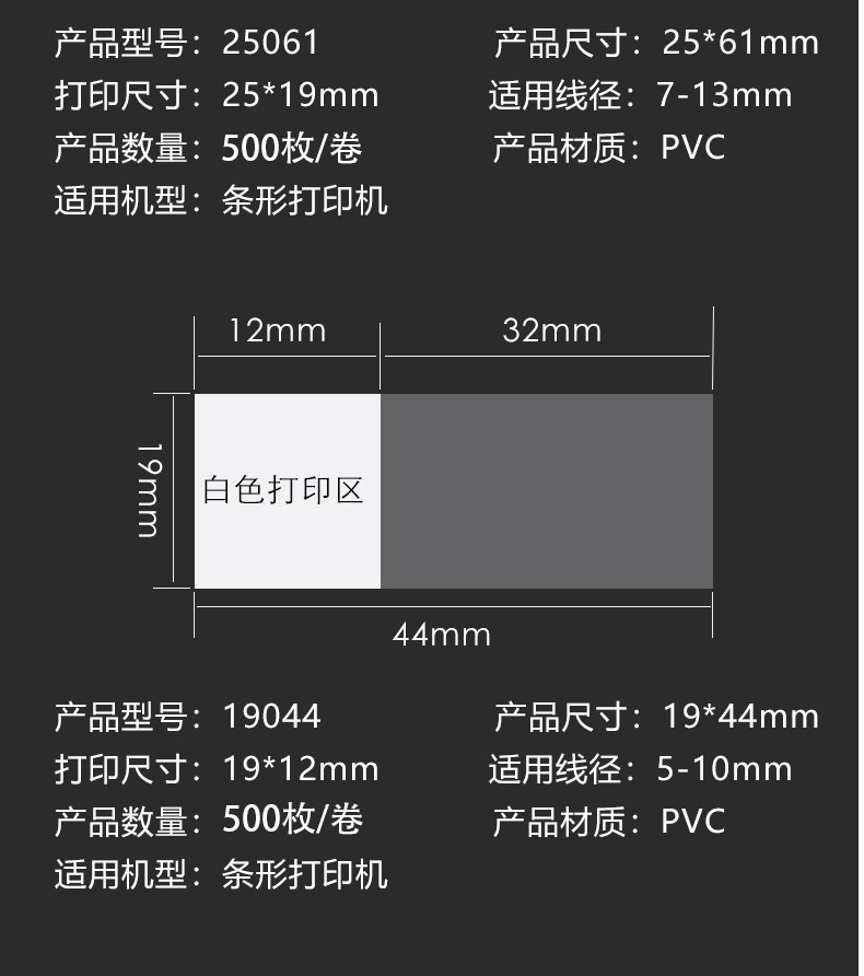 透明缠绕网线标签纸 透明标签纸缠绕标签纸