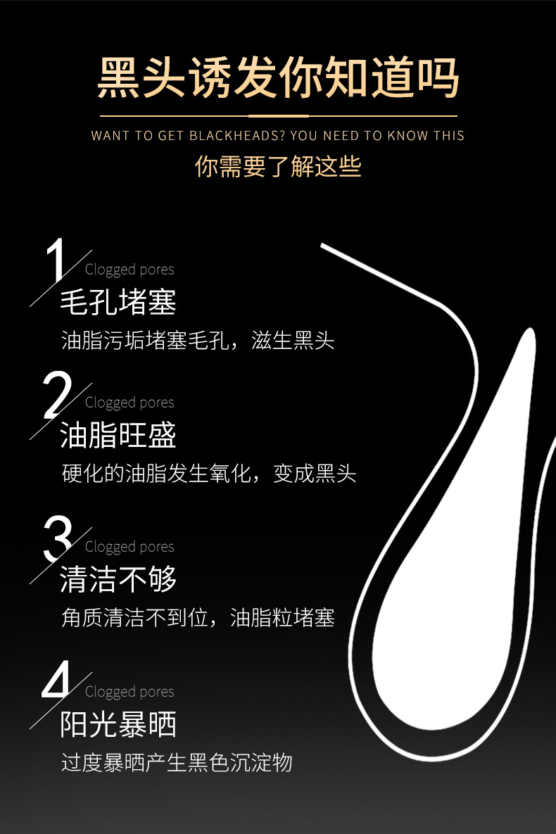 普拉缇娜矿物泥黑头撕拉鼻膜 PILATEN去粉刺鼻贴