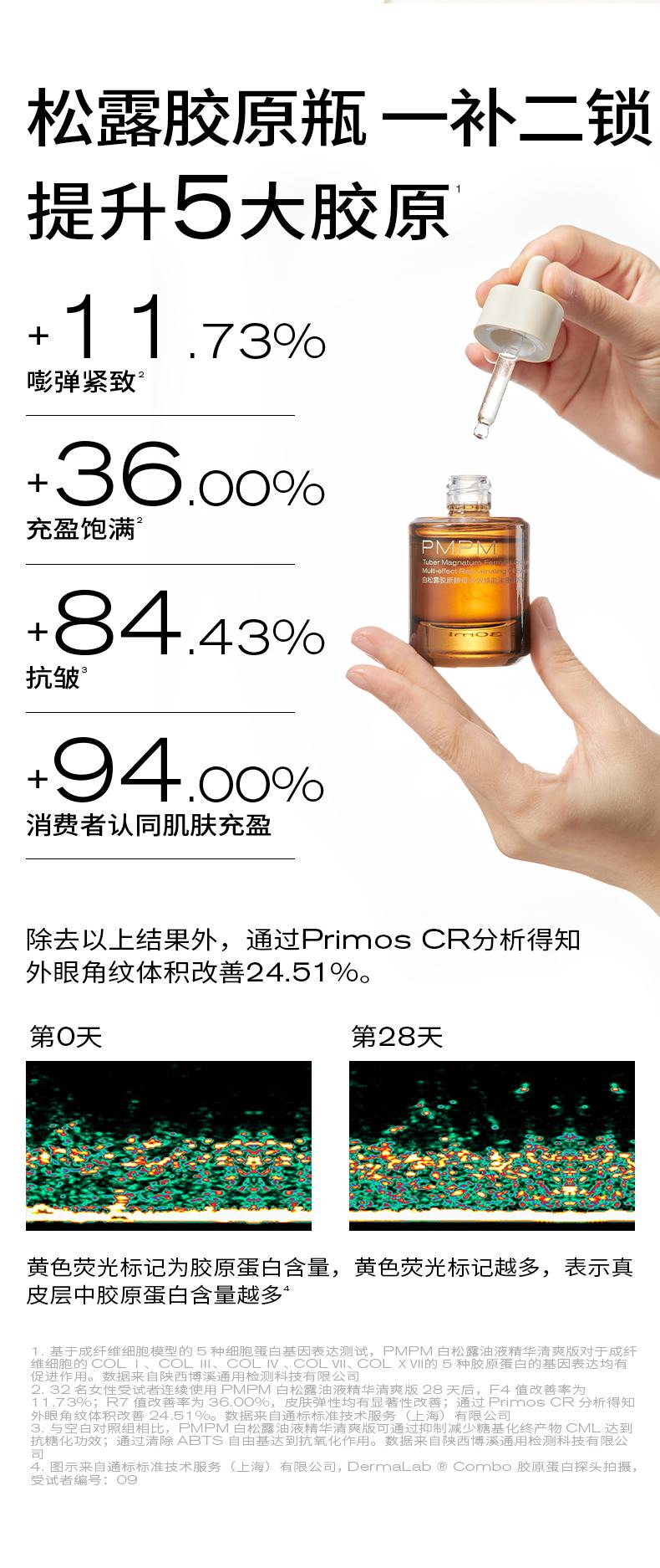 PMPM白松露胶原酵母多效焕能油液精华液 白松露酵母光采紧致修护精华油