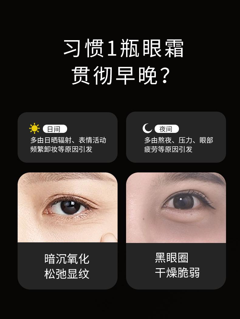 韩密金美鎏金尊奢双效淡纹眼部套盒 保湿早间眼霜抗皱晚间眼霜